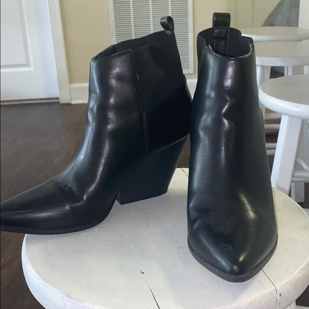 Black ankle boots